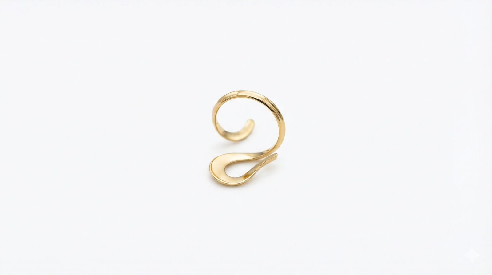 Gilded Whisper Ribbon Ring
