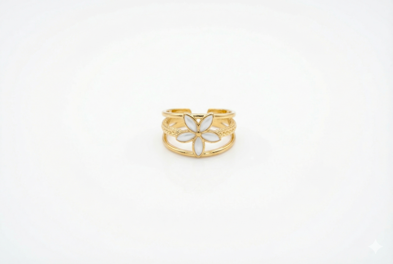 Jasmine Bloom Layered Ring