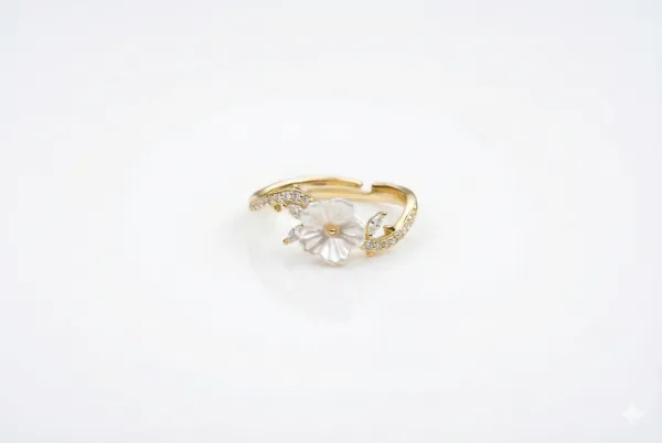 Pearlescent Blossom Ring