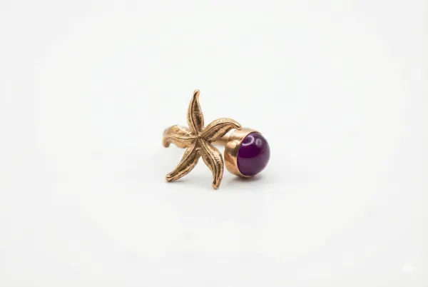 Amethyst Star of the Shore Ring