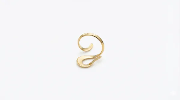 Gilded Whisper Ribbon Ring