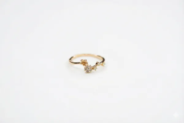Celestial Bloom Contour Ring
