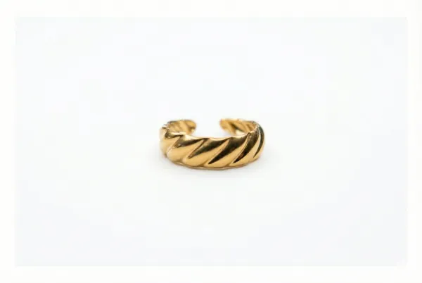 Gilded Dune Twist Ring